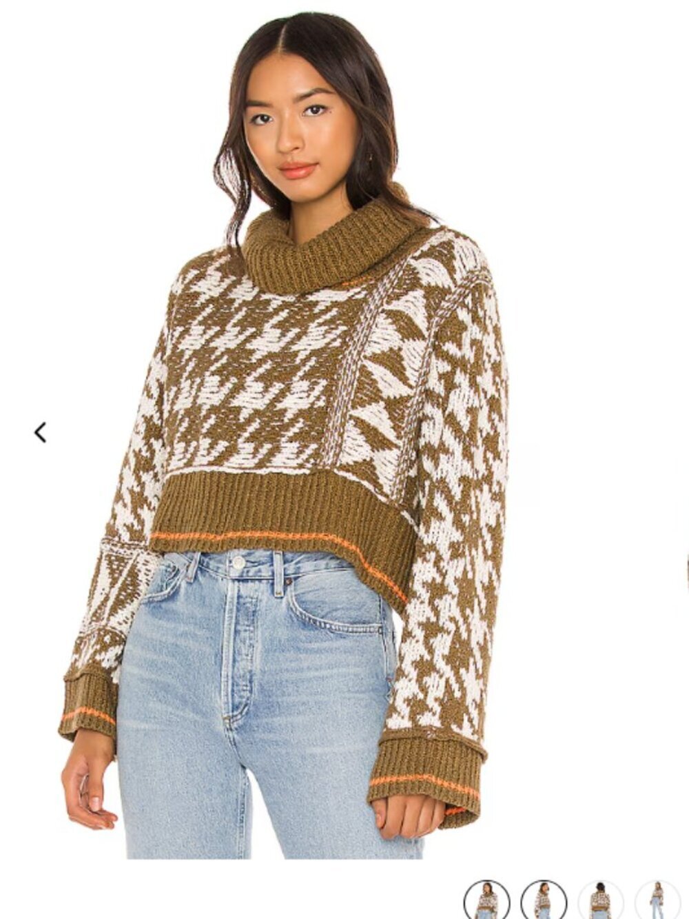 Free People Jupiter Cropped Pullover Sweater Size XS